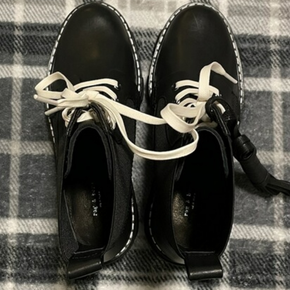 Rag & Bone Shiloh boot black women's size 7.5 - Picture 9 of 11
